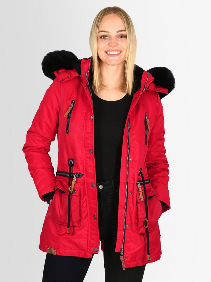 Navahoo Winterjacke Mangala Princess Navahoo Mangala Princess Damen Winterjacke B873 Rot Größe XS - Gr. 34 von Navahoo
