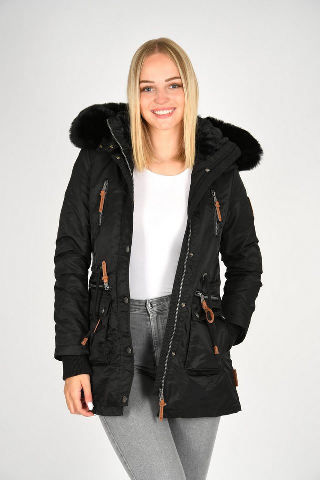 Navahoo Winterjacke Navahoo Mangala Princess Damen Winterjacke B873 mit abnehmbarer Kapuze von Navahoo