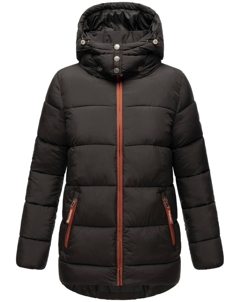 Navahoo Winterjacke "Wattewölkchen" mit Kapuze Modische Damen Steppjacke mit kontrastfarbenen Details von Navahoo