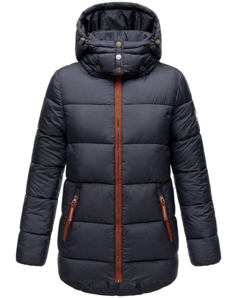 Navahoo Winterjacke Wattewölkchen Modische Damen Steppjacke mit kontrastfarbenen Details von Navahoo