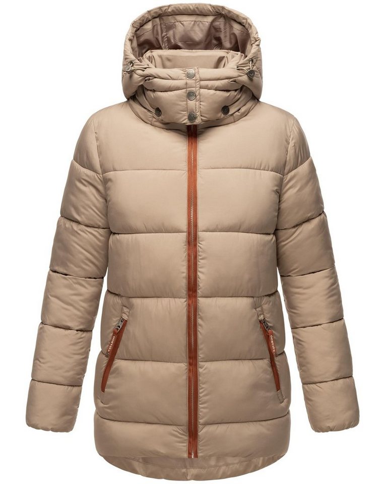 Navahoo Winterjacke Wattewölkchen Modische Damen Steppjacke mit kontrastfarbenen Details von Navahoo