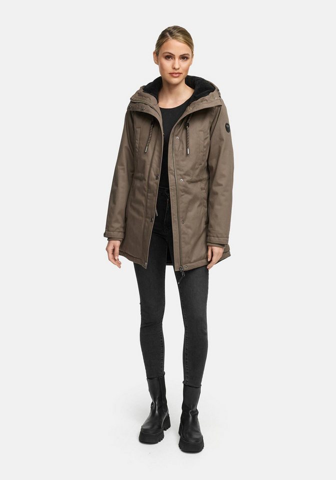 Navahoo Winterjacke Winterfunke Designer Winterjacke mit Teddyfell gefüttert von Navahoo