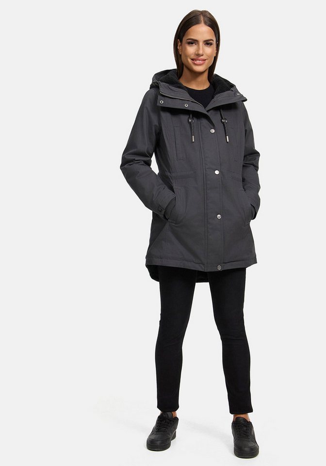 Navahoo Winterjacke Winterfunke Designer Winterjacke mit Teddyfell gefüttert von Navahoo