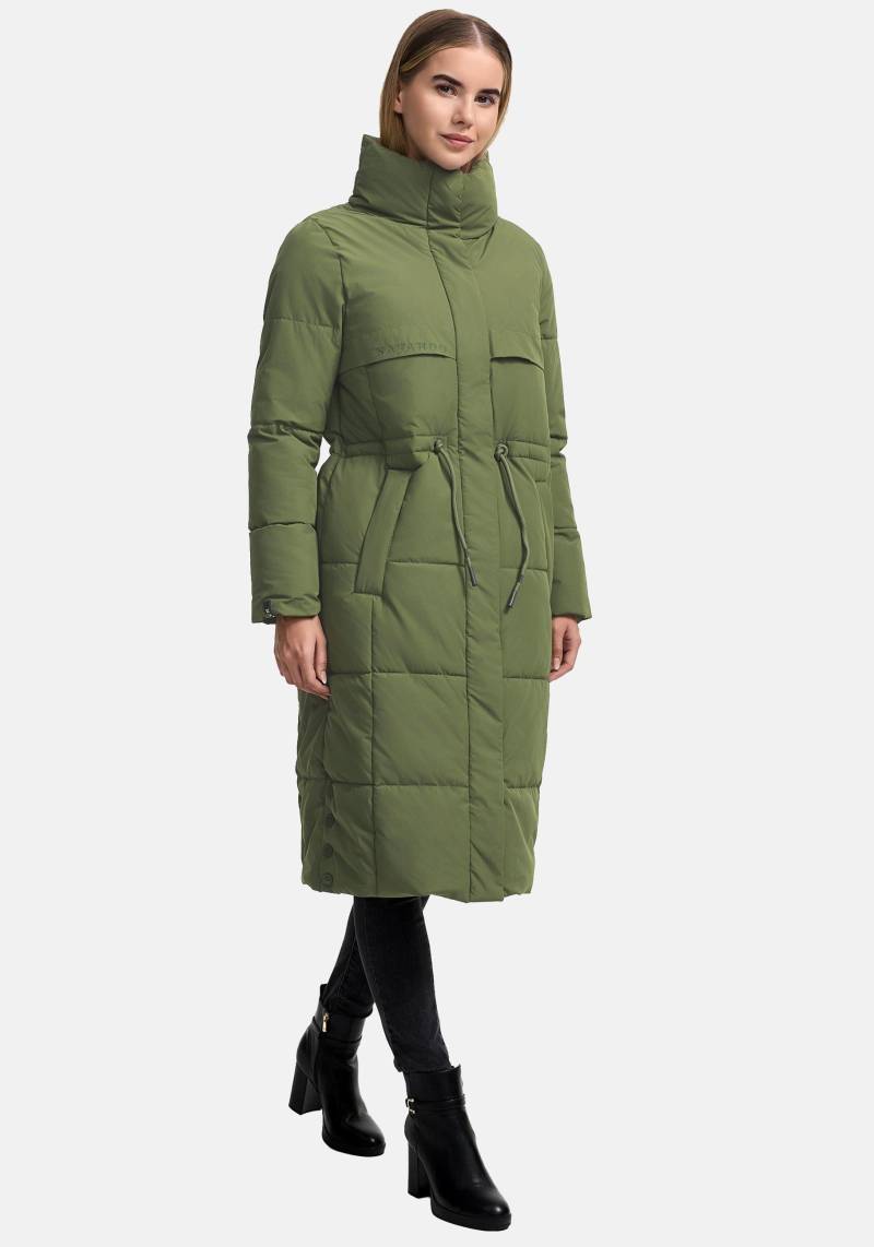 Navahoo Wintermantel "Der Wahnsinn 14", Damen Steppmantel mit Taillenzugband von Navahoo