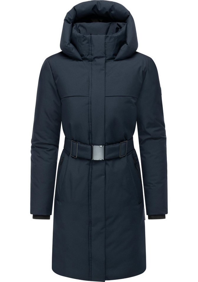 Navahoo Wintermantel Gipfelspass XIV Warmer Winterparka mit Taillengürtel von Navahoo
