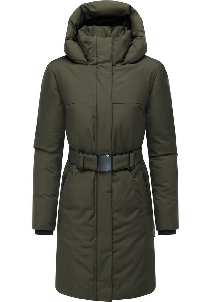 Navahoo Wintermantel Gipfelspass XIV Warmer Winterparka mit Taillengürtel von Navahoo