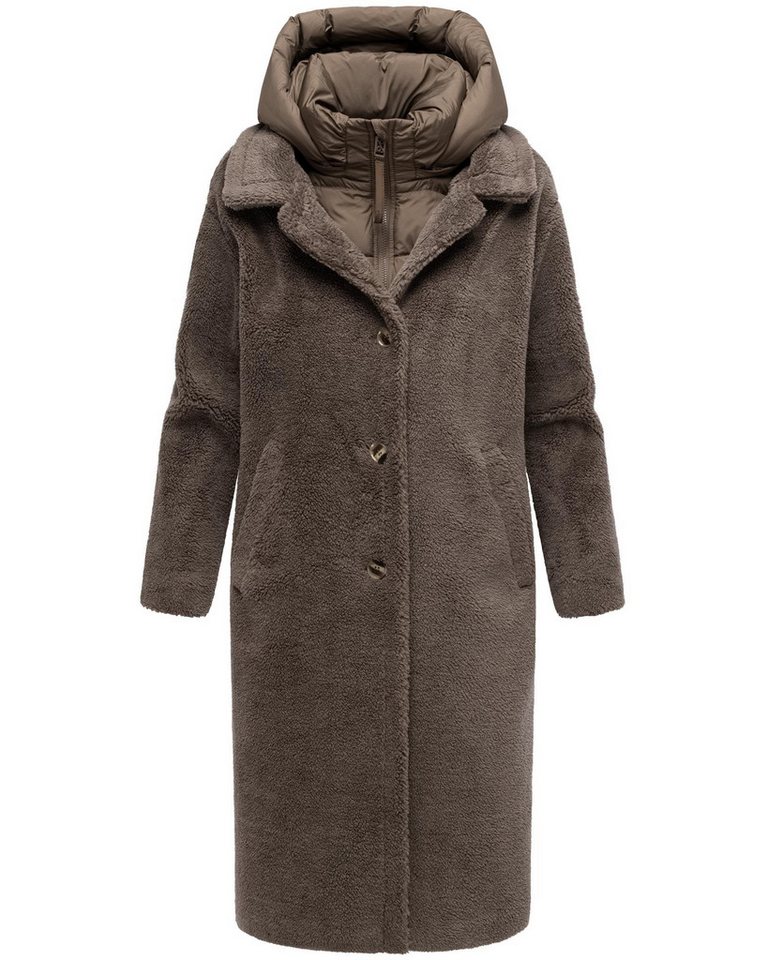 Navahoo Wintermantel Teddyzauber 14 Plüschmantel aus Teddyfleece mit abnehbmarem Krageneinsatz von Navahoo