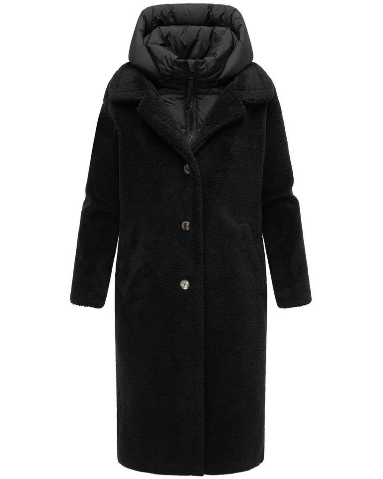 Navahoo Wintermantel Teddyzauber 14 Plüschmantel aus Teddyfleece mit abnehbmarem Krageneinsatz von Navahoo