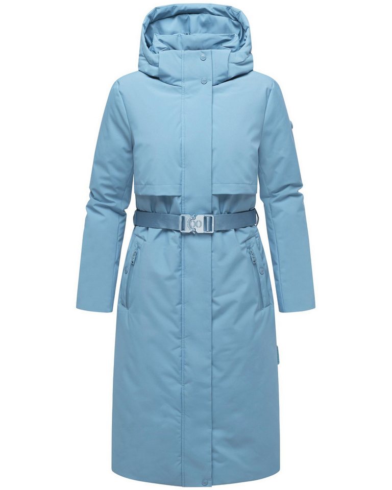 Navahoo Wintermantel Waldbummler 14 Wasserabweisender Winterparka mit Kapuze und Taillengürtel von Navahoo