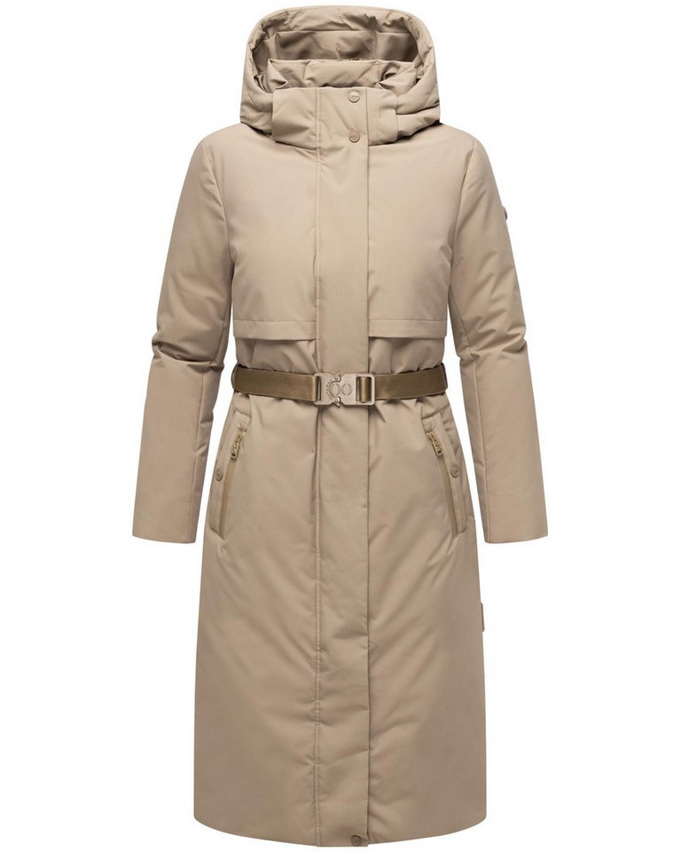 Navahoo Wintermantel Waldbummler 14 Wasserabweisender Winterparka mit Kapuze und Taillengürtel von Navahoo
