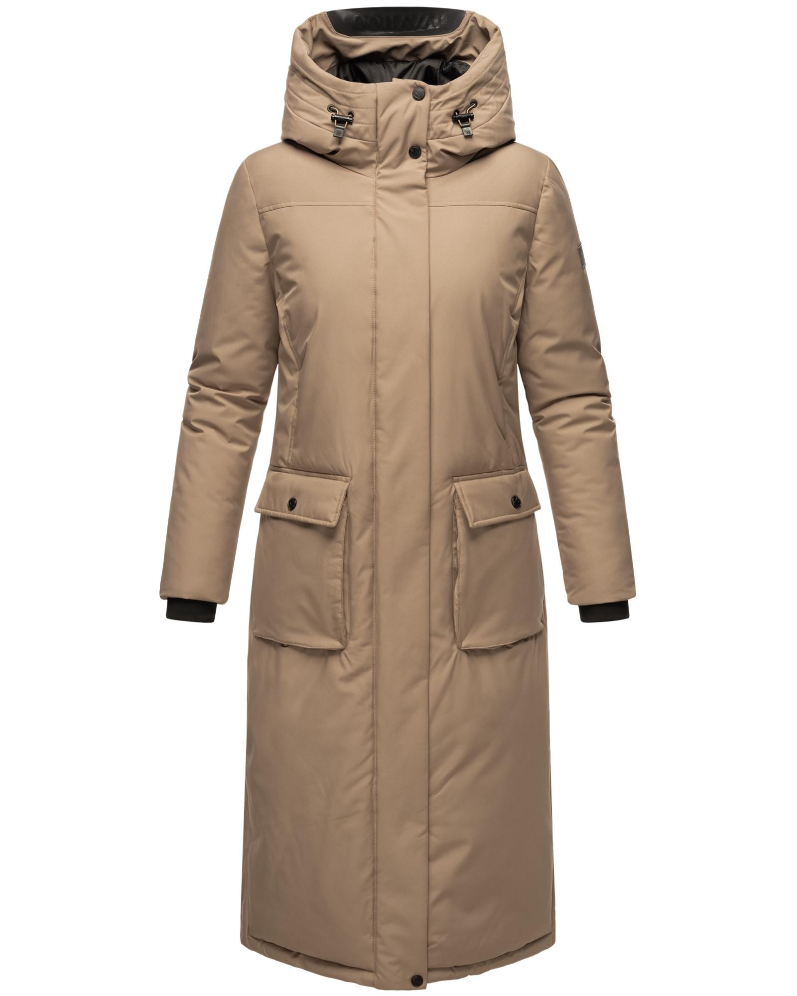 Navahoo Wintermantel "Wolkenfrost XIV" Extralanger Damen Mantel mit Kapuze von Navahoo