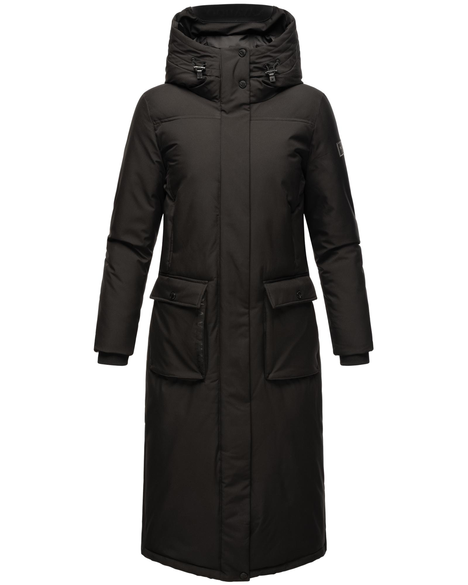 Navahoo Wintermantel "Wolkenfrost XIV" Extralanger Damen Mantel mit Kapuze von Navahoo