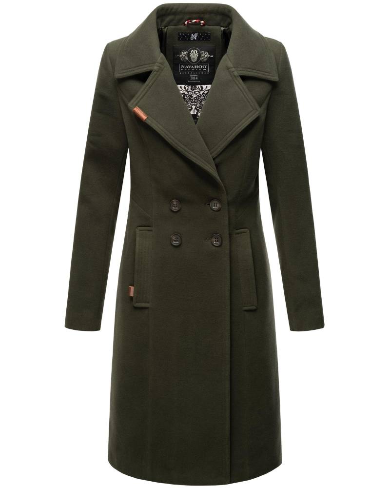 Navahoo Wintermantel "Wooly", edler Damen Trenchcoat in Wollmantel-Optik von Navahoo