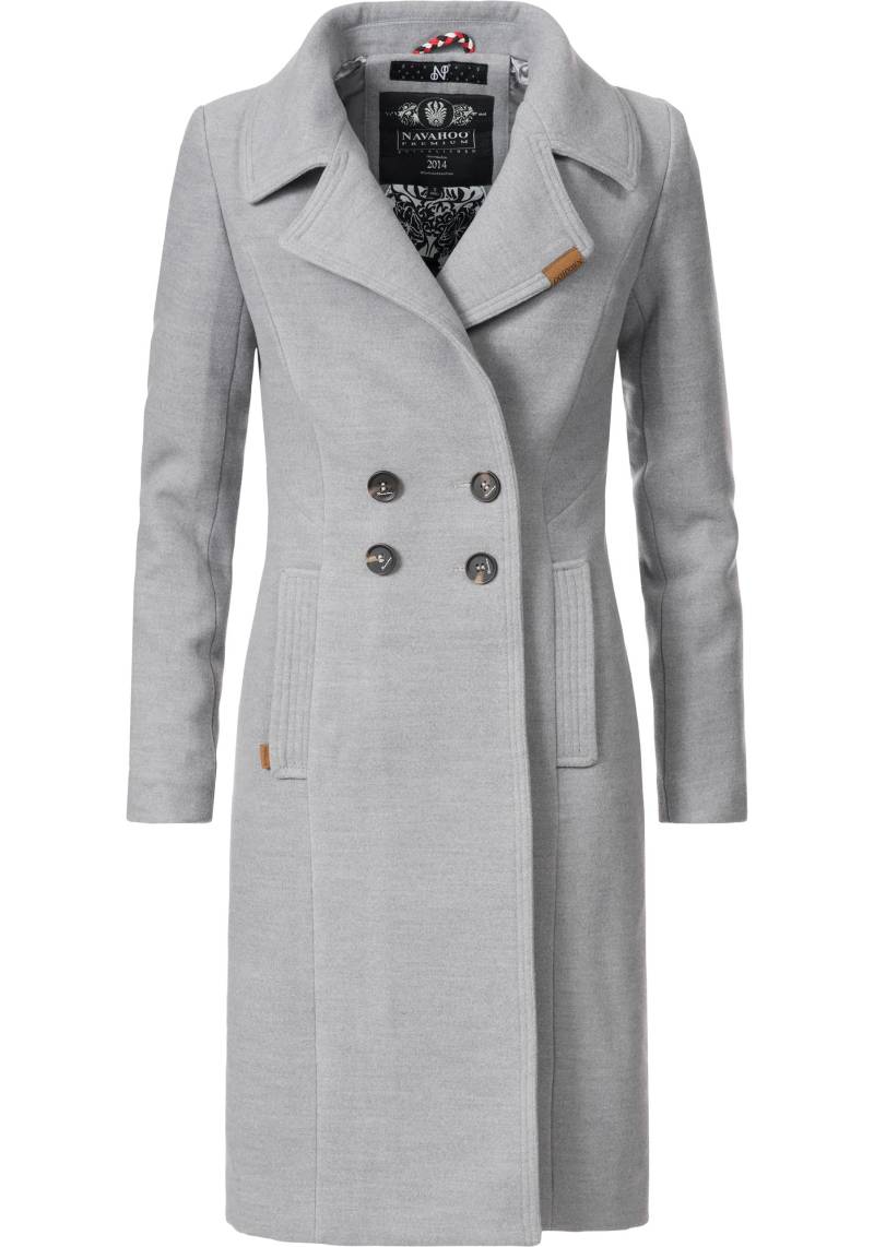 Navahoo Wintermantel "Wooly", edler Damen Trenchcoat in Wollmantel-Optik von Navahoo