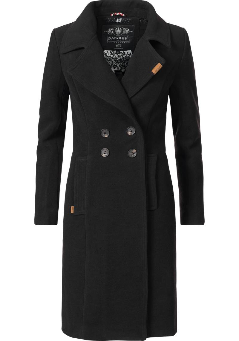 Navahoo Wintermantel "Wooly", edler Damen Trenchcoat in Wollmantel-Optik von Navahoo