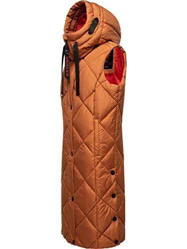 Navahoo warme Damen Winter Steppweste lang mit Kapuze Schnuckel Rusty Cinnamon Gr. XS Navahoo warme Damen Winter Steppweste lang mit Kapuze Schnuckel Rusty Cinnamon Gr. XS von Navahoo