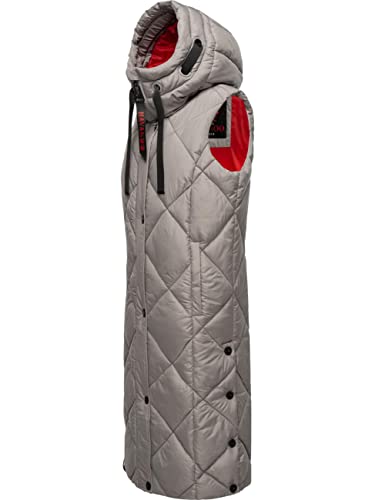 Navahoo warme Damen Winter Steppweste lang mit Kapuze Schnuckel Zinc Grey Gr. XXL Navahoo warme Damen Winter Steppweste lang mit Kapuze Schnuckel Zinc Grey Gr. XXL von Navahoo