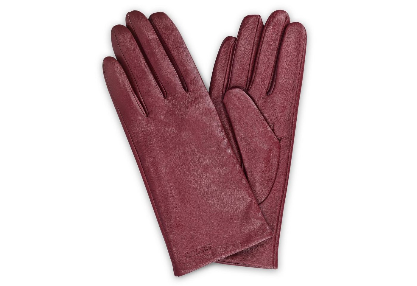 Navaris Lederhandschuhe Damen Nappa Handschuhe Touchscreen - Lammleder Kaschmir Mix Futter - M (1-St) von Navaris