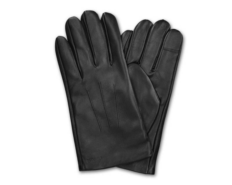 Navaris Lederhandschuhe Herren Nappa Handschuhe Touchscreen - Lammleder Kaschmir Futter L (1-St) von Navaris