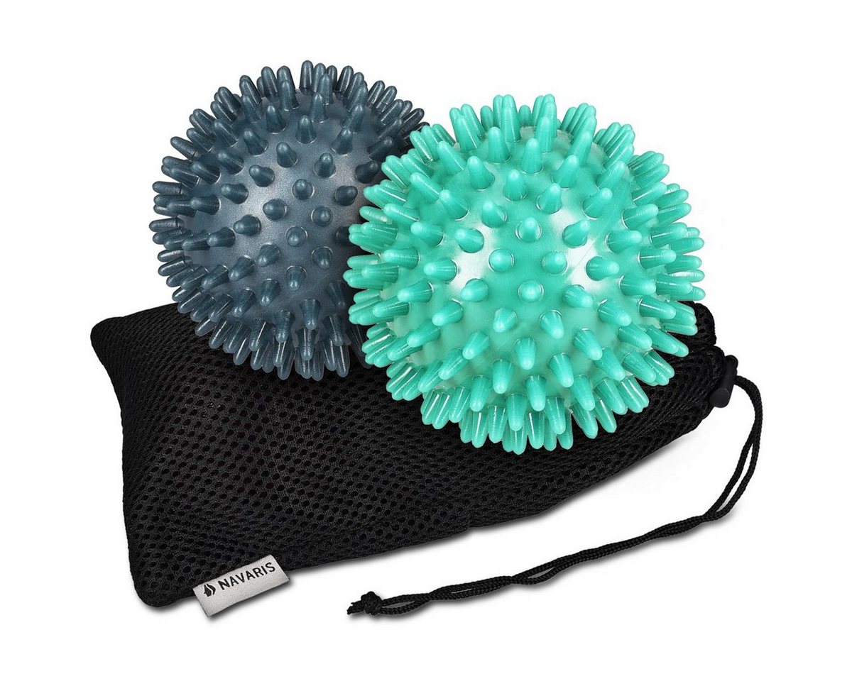 Navaris Massageball 2x Igelball mit Noppen - 2er Set Igel Ball Massageball - Massage für, 1-tlg. von Navaris