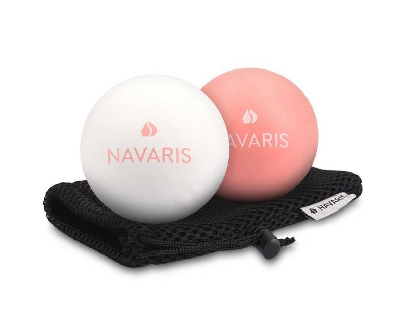 Navaris Massageball Massageball 2er Set Faszienball - Triggerpunkt Fuß Roller, 1-tlg. von Navaris