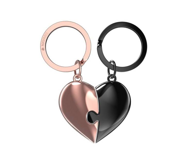 Navaris Schlüsselanhänger Liebespuzzle - Anhänger mit Zinklegierung - Keychain Handtasche (1-tlg) von Navaris