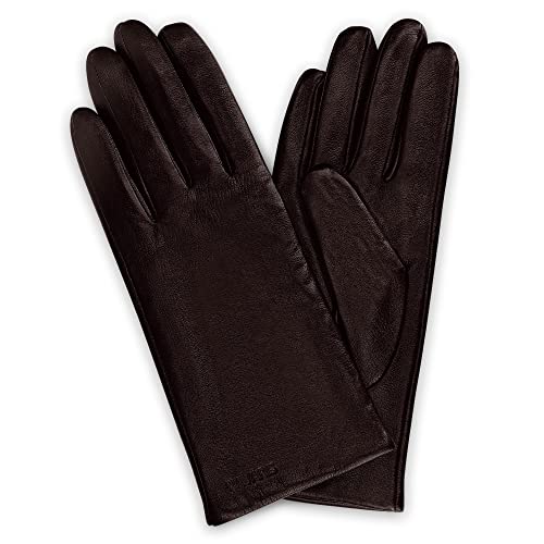 Navaris Touchscreen Nappa Lederhandschuhe für Damen - Leder Handschuhe aus Lammleder mit Kaschmir Mix Futter - Damenhandschuhe mit Touch Funktion von Navaris