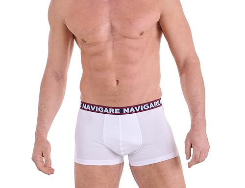 Navigare Herren 322 Boxer (Pacco Da 6), Multicolore (Bianco/ Nero/Antracite/ Navi), X-Large von Navigare