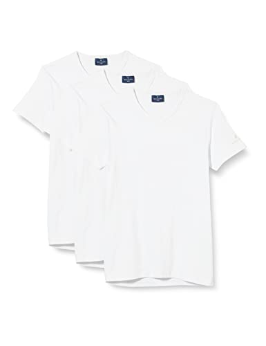Navigare Herren 570 Sport T-Shirt 3er Pack,Weiß (Bianco Bianco),Large (Herstellergröße:5) von Navigare