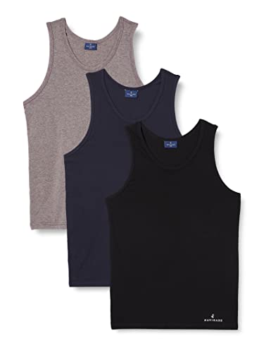 Navigare Herren 572/S Weste, Mehrfarbig (Grigio/Nero/Navi Grigio/Nero/Navi), X-Large ,3er Pack von Navigare