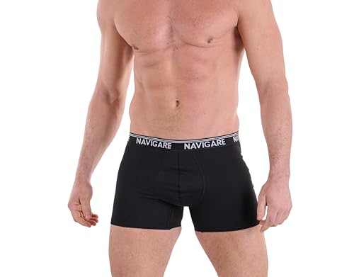 Navigare Herren 573/E (Pacco Da 6) Boxershorts, Mehrfarbig Grau Schwarz Navi, L (6er Pack) von Navigare