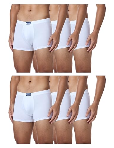 Navigare Herren 573 (Pacco Da 6) Boxershorts, Weiß (Bianco Bianco), XL (6er Pack) von Navigare