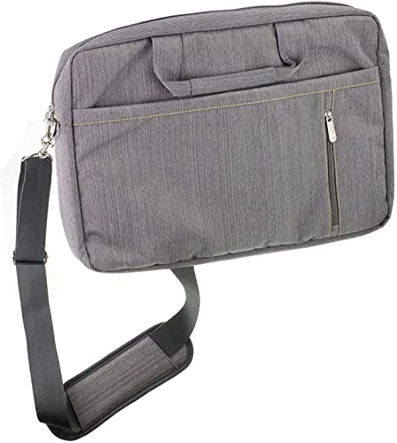 Navitech Grau Wasserfeste Tasche – Kompatibel mit dem Dell Latitude 7390 2-in-1 13.3" Touchscreen Laptop von Navitech