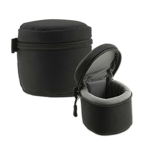 Navitech Schwarz Wasserdicht Kameraobjektiv Schutzhülle Tasche - Kompatibel Mit Dem OM System M.ZUIKO Digital ED 14-42mm f/3.5-5.6 EZ Lens von Navitech