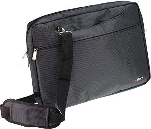 Navitech Schwarz Wasserfeste Tasche – Kompatibel mit dem HP Dragonfly G4 13.5" Sure View Touchscreen Business Laptop von Navitech