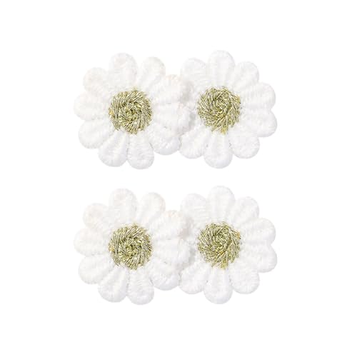 2 Stück Stoff-Haarspangen, Kinder-Haarschmuck, Blumen-Haarspangen, Kinderhaarspangen, leicht, für kleine Mädchen, Haarspangen von Navna