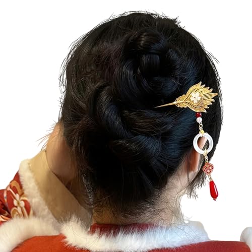 Haarnadel mit Quasten für Frauen, baumelnde Blume, Haarkämme und -stäbe, Haarnadel, rutschfest, Kopfschmuck, Legierung, Haarnadel von Navna