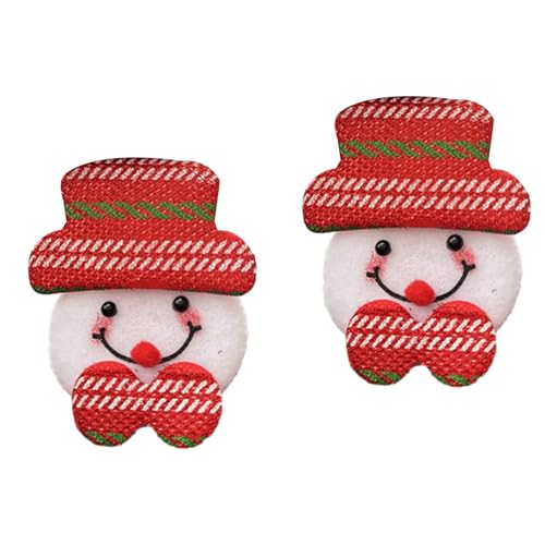 Haarspange mit Cartoon-Schneemann, Weihnachtsmannmütze, mit Glitzer-Haarband, pelzige Haarspange für Halloween, Cosplay, Zubehör, Weihnachtsfeier, Zubehör für Kinder von Navna