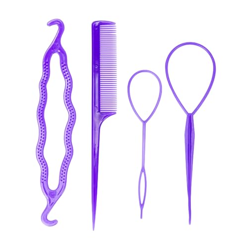 Haarstyling-Werkzeug, Schwanz, Zopf, Pferdeschwanz, Styling-Werkzeug für Mädchen, Frisuren, Heimbedarf, Scheitelkämme zum Flechten von Haaren von Navna