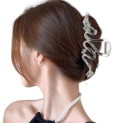Harajuku Mädchen-Haarklammer zum Fotografieren, Pferdeschwanz-Haarklammer mit Drachen-Haarspange für Damen, Teenager, Pferdeschwanz, Barettes und Haarspange für Mädchen, niedliche Haarspange für von Navna