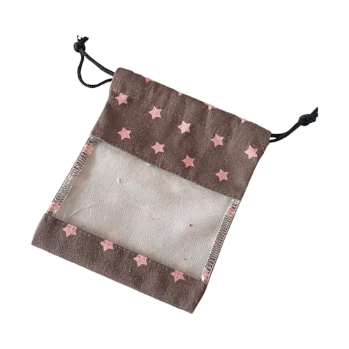 Kosmetiktasche mit Kordelzug, transparent, Make-up-Tasche, Sternmuster, Aufbewahrung, Schmuck für Reiseartikel, Kordelzug, Reisen, Sternenmuster, Kosmetik, Make-up, B, Mass Beauty von Navna