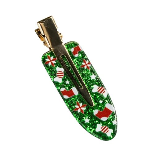 Mistelzweig-Clip für Mädchen, knitterfrei, weihnachtlicher Glitzer-Schmuck, Haarnadel, niedlicher Entenschnabel-Clip, süßer, niedlicher Glitzer-Schmuck, Festival-Haar-Accessoire von Navna