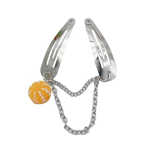 Navna Harajuku Metallkette Haarnadeln Clip Für Frauen Mädchen Punk Coole Vintage Haarspangen Haarnadel Haarschmuck Modeschmuck Obst Haarnadel von Navna