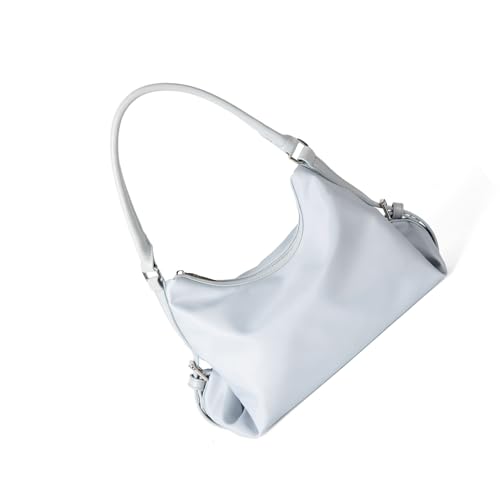 Navna Hochwertige matte PU-Umhängetasche mit mehreren Fächern, Unteramr-Geldbörse, leichtes Design, Tragegriff oben, für Damen, Alltagstasche für Damen, blau, One Size Navna Hochwertige matte PU-Umhängetasche mit mehreren Fächern, Unteramr-Geldbörse, leichtes Design, Tragegriff oben, für Damen, Alltagstasche für Damen, blau, One Size von Navna