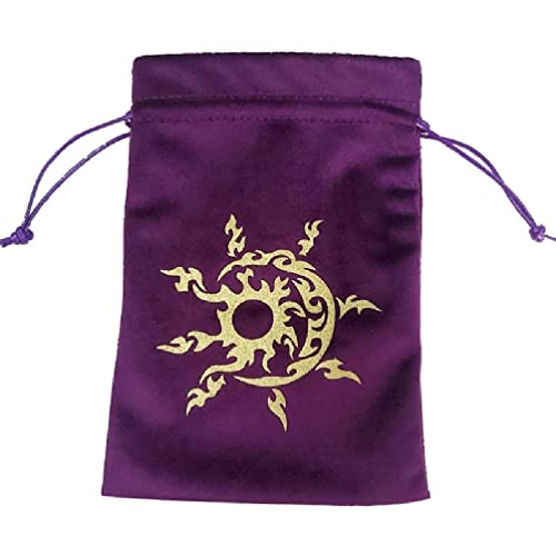 Navna Mini Kordelzug Tasche Biber Schmuck Würfel Brettspiel Karten Tasche Hochzeit Geschenke Verpackung Tarot Aufbewahrungstasche Okkulte Lieferungen Tarot Tasche, violett von Navna