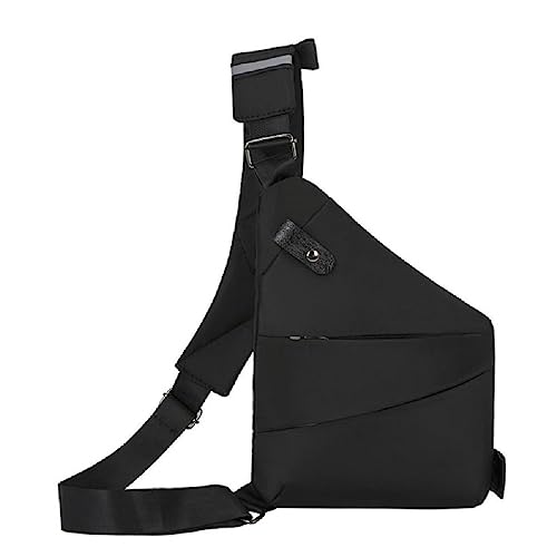 Nylon Brusttasche Mit Verstellbarem Schultergurt Und Magnetverschluss Vordertasche Für Den Täglichen Gebrauch. Umhängetasche von Navna