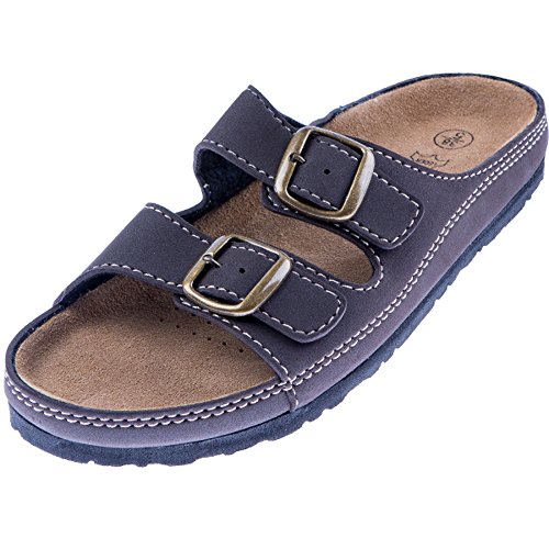 Nawemo Leder-Zimtlatschen Braun, Größe 45 von Nawemo