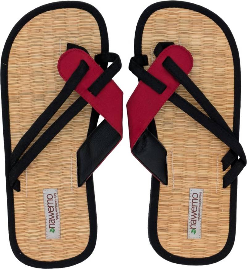 Nawemo Zimt-Slipper Nawemo "Banded red" Slipper von Nawemo