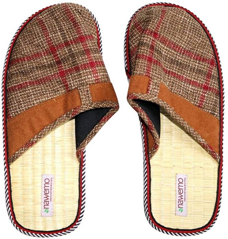 Nawemo Zimthausschuhe Nawemo "Kariert" Hausschuh von Nawemo