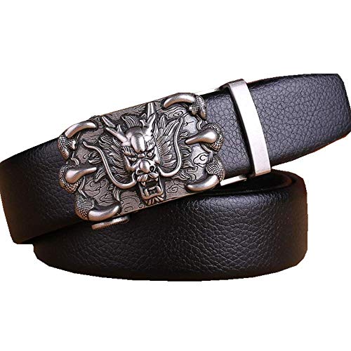 Naxxramas Herren Kaiser Drachen Schnalle Ratsche Kleid Gürtel Reversibel Automatik königlich Stil von Naxxramas